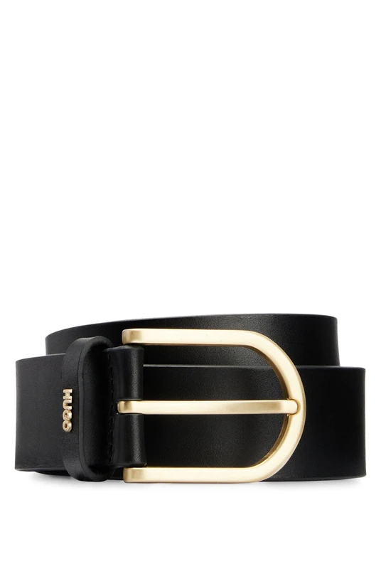 HUGO Women's Zoey Belt 3,5cm 10226192 01, Black, 75