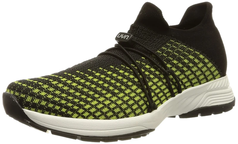 UYN Women's Zephyr Sneaker, Lime/Black, 6.5 UK