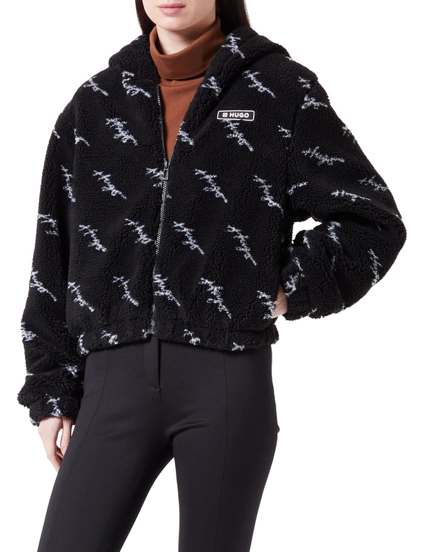 HUGO Women's Farenca-1 Outerwear Jacket, Open Miscellaneous991, XL