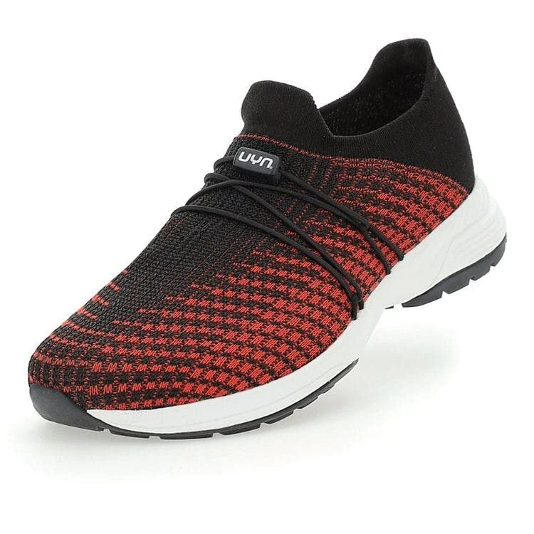 UYN Women's Zephyr Sneaker, Red-Black, 5.5 UK