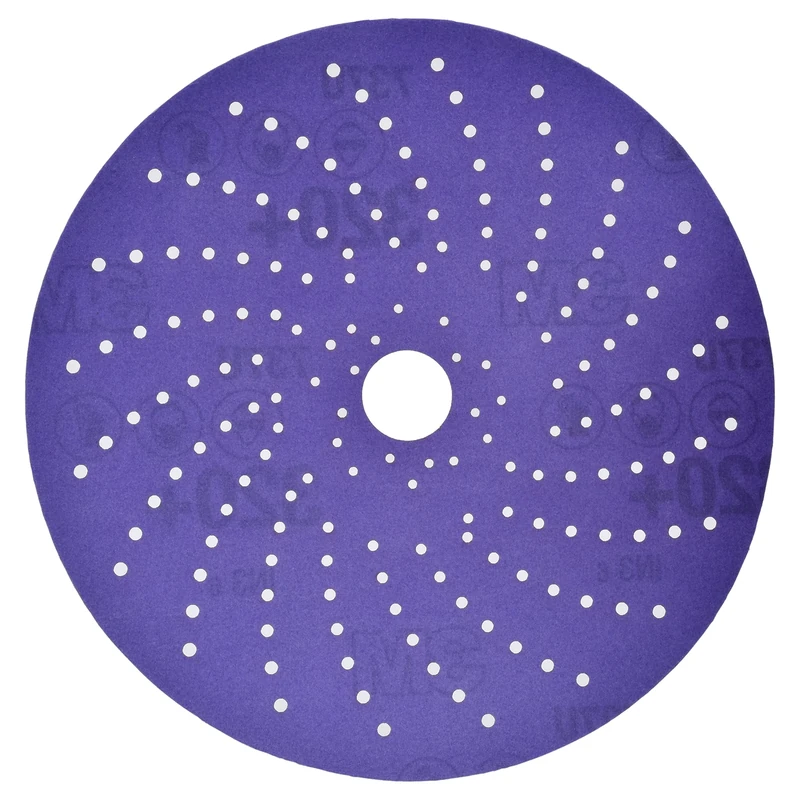 3M Cubitron II Hookit Clean Sanding Abrasive Disc 31484, 6 in, 400+ Grade, Pack of 50 Discs, Virtually Dust-Free, High Performance, Long Lasting, Multi-Hole Pattern, Feather Edging, Stock Removal