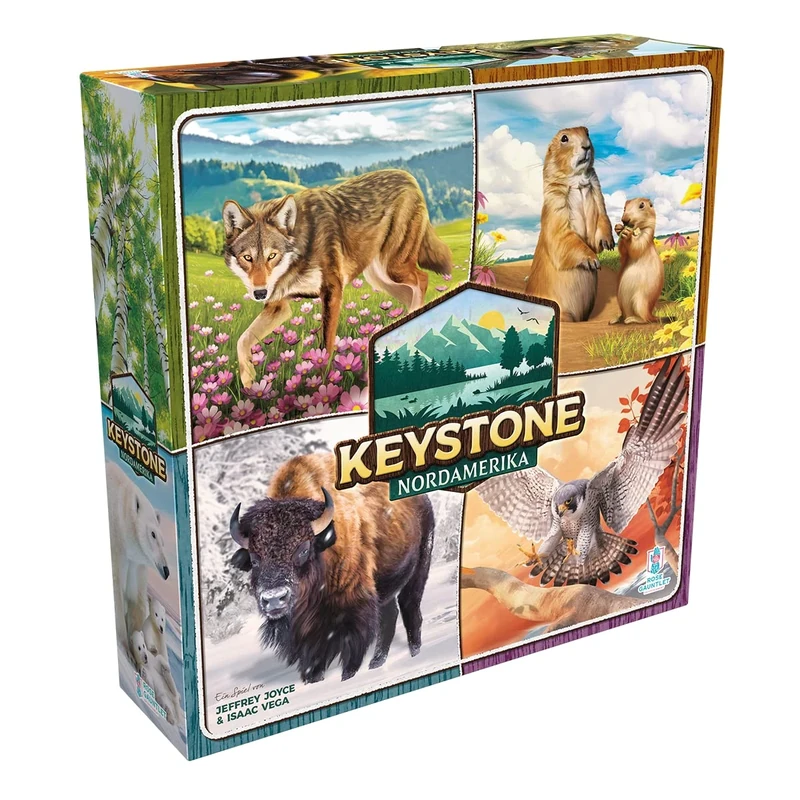 Asmodee Rose Gauntlet Keystone: North America Family Game Tile Game 1-4 Players from 10+ Years 30-60 Minutes German