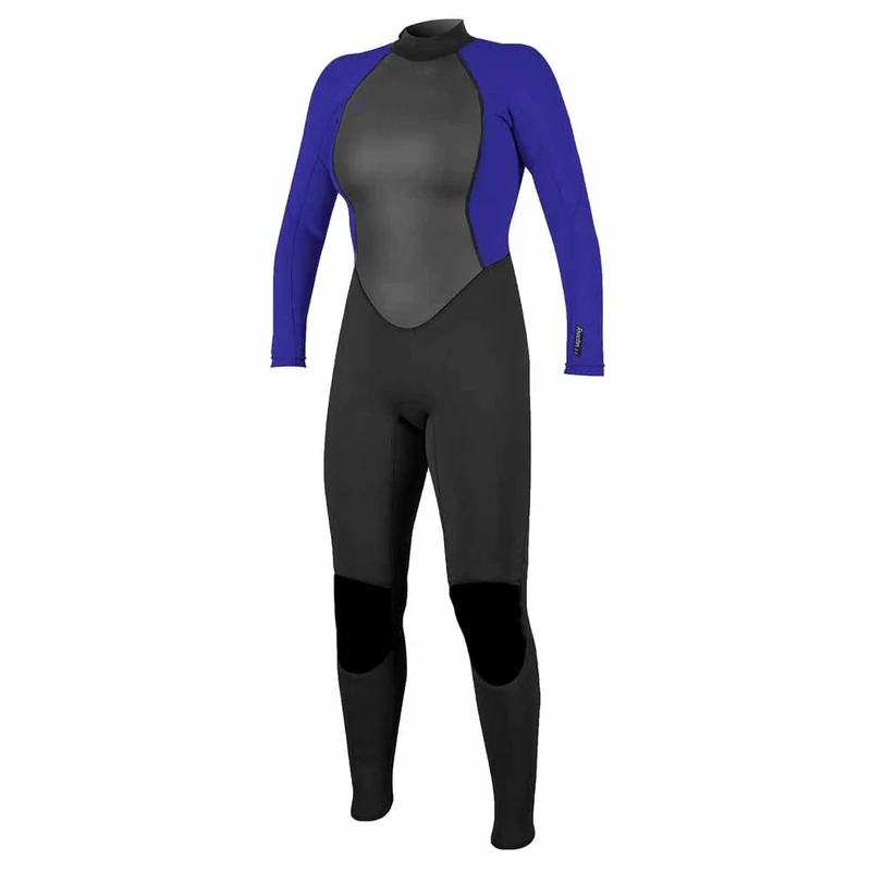 O'Neill Womens Reactor II 3/2mm Back Zip Wetsuit - Black Cobalt - 6
