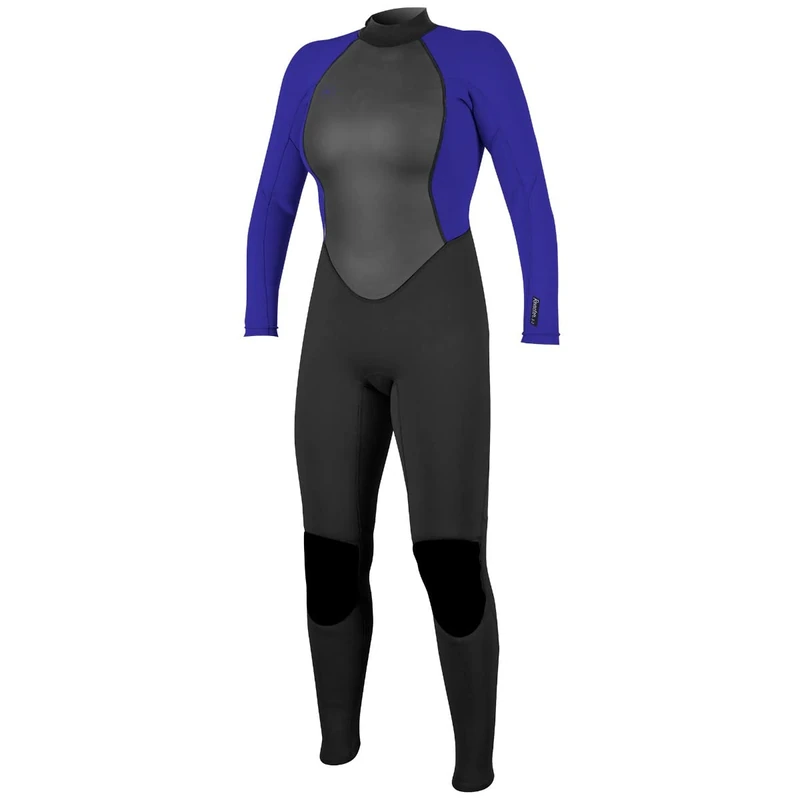 O'Neill Womens Reactor II 3/2mm Back Zip Wetsuit - Black Cobalt - 12