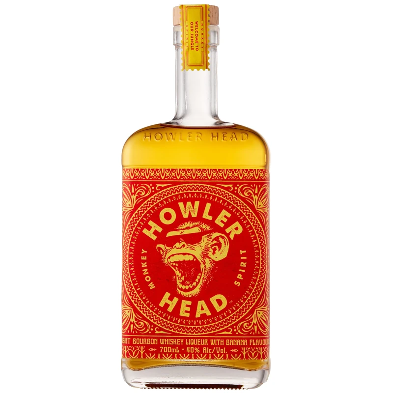 Howler Head Banana Whiskey, 70cl - 40% ABV Premium Blended Kentucky Straight Spirit with Natural Banana Flavouring - Official Flavoured Whiskey Partner of The UFC