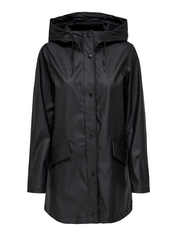 ONLY Female Onlelisa Raincoat, black, XXL