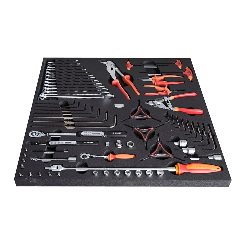 UNIOR Set Of Tools In Tray 4 For 2600a And 2600c-Torque Tools And Pliers: Red, One Size