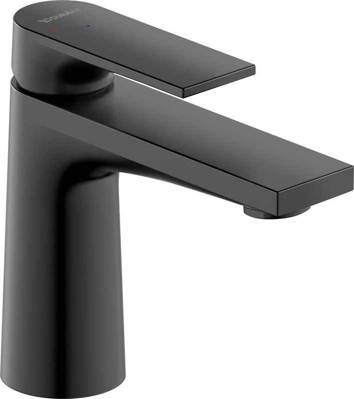 Duravit TU1011002046 Tulum Washbasin Size S (Spout Height 97 mm) Bathroom Tap with FreshStart Function Matte Black