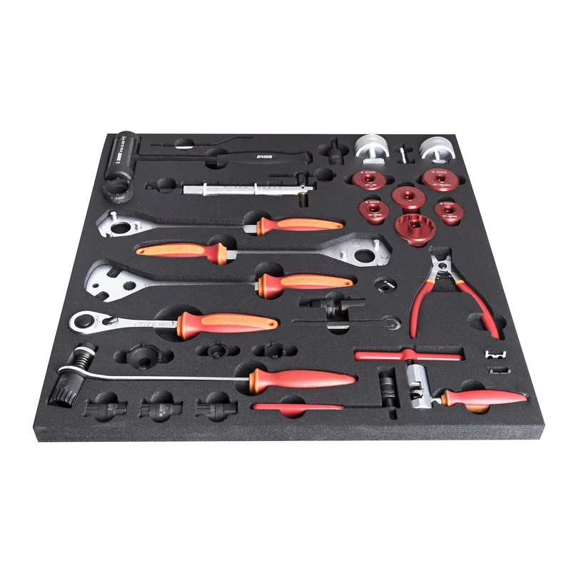 UNIOR Set Of Tools In Tray 3 For 2600a And 2600c-Drivetrain Tools: Red