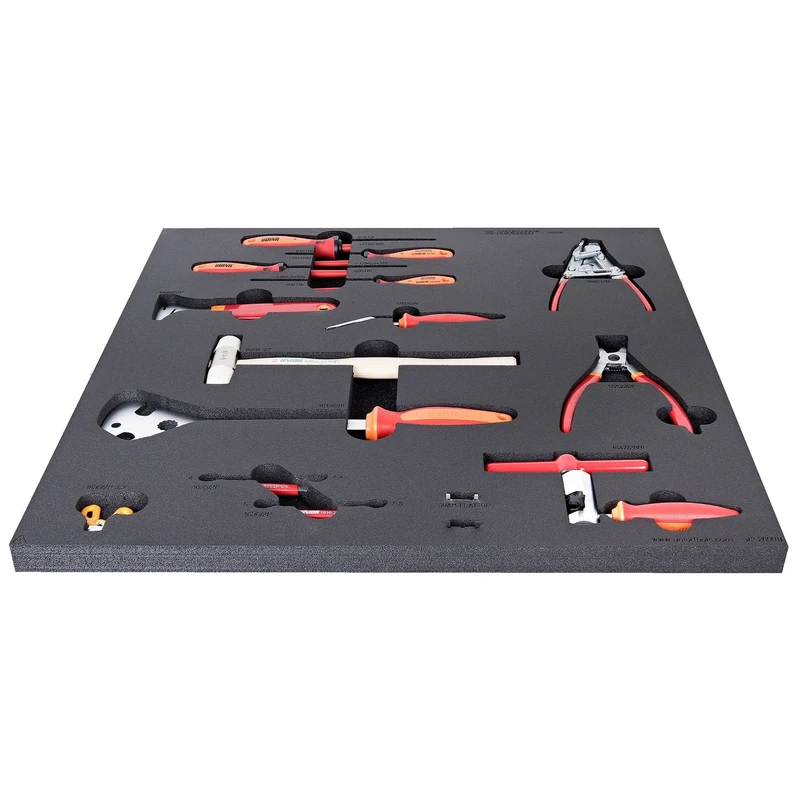 UNIOR Set Of Tools In Tray 3 For 2600b: Red