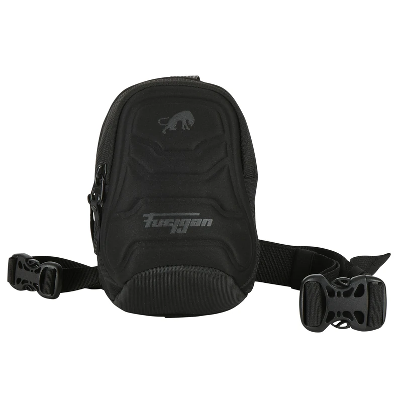 Furygan 1.5L Waterproof Motorcycle Leg Bag with Adjustable Straps and Reflective Inserts - Practical Thigh Bag for Motorcyclists