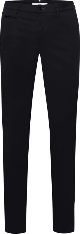 BRAX Men's Style Fabio in Hi-Flex: Super Elastic Slim Chino Trousers, Black, 35W x 38L