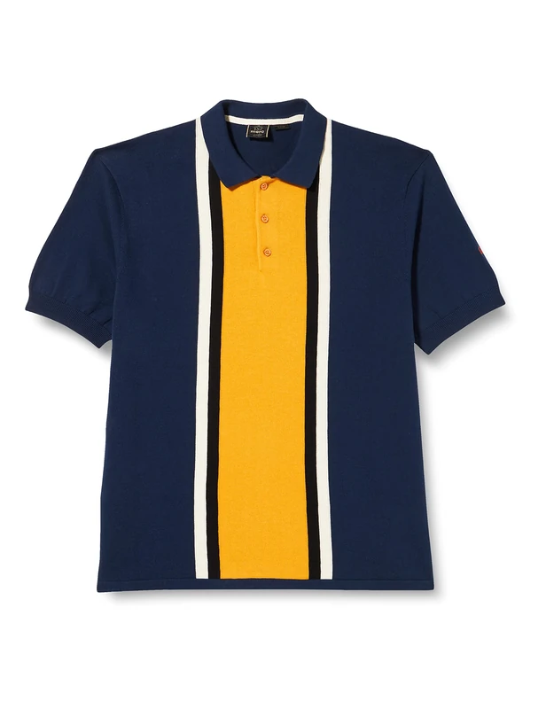 Merc of London Derrick Polo Sweater, Dark Blue, Small Men's