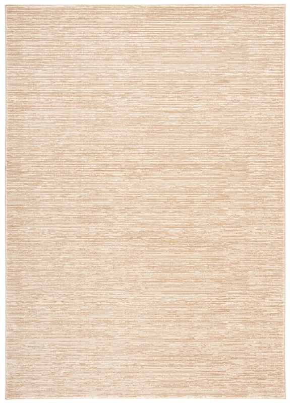 Safavieh Modern Rug for Living Room, Dining Room, Bedroom - Vision Collection, Short Pile, in Beige, 66 X 244 cm
