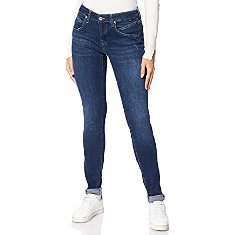 Mavi Women's Adriana Jeans, Dark Brushed Denim., 28W x 38L