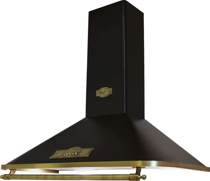 Kaiser A 9315 | Empire 90cm Chimney Cooker Hood | Wall Mounted External Fume Extraction or Internal Filtering (Black)