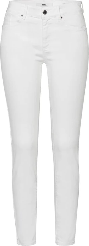 BRAX Women's Style Ana Five Pocket Trousers in Winter Quality Jeans, Off-White, 26W x 32L