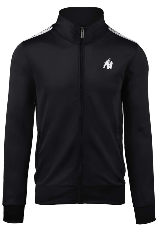Gorilla Wear Men's Delaware Track Jacket Training, Black, S