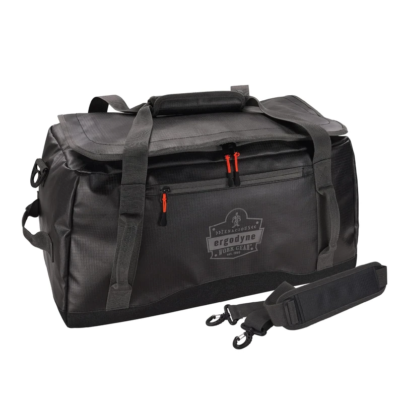 Ergodyne Water-Resistant Duffel Bag, Black, Small, Water-Resistant Duffel Bag