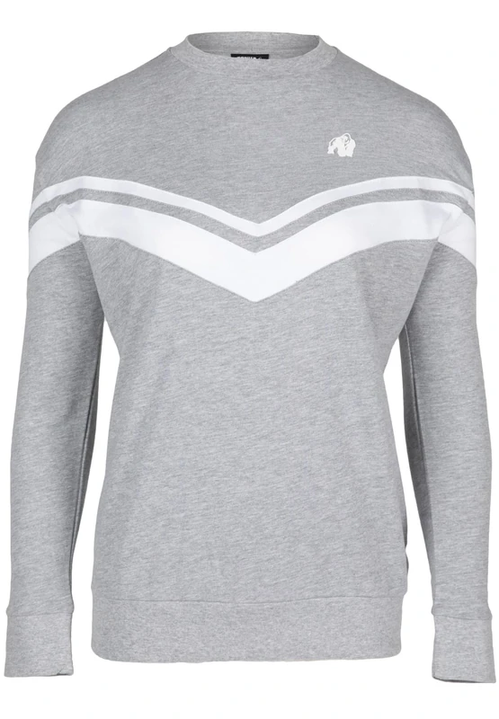 Gorilla Wear Women's Sweatshirt in Übergröße-Hailey-Grau Meliert, Gray, M Große Größen Kurz