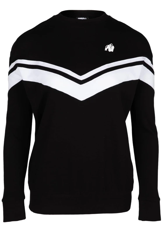 Gorilla Wear - Hailey Oversized Sweatshirt - Black - Bodybuilding Sports Everyday Leisure with Logo Print Lightweight and Comfortable for Optimal Movement Made of Cotton Polyester