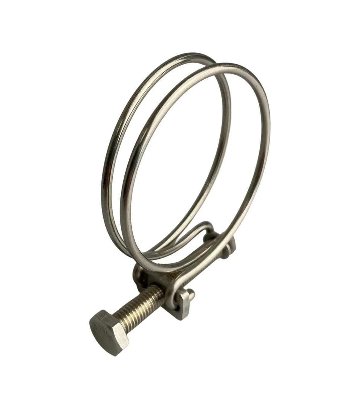 Stainless Steel Double Wire Hose Clips 62-70mm Pond Pipe Screw Tight Koi Fish Fitting Filter Pump Clamp x4