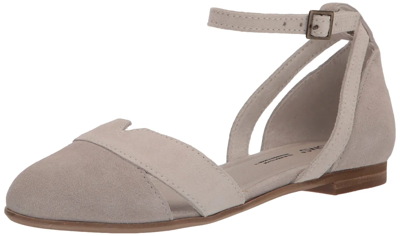TOMS Women's Juliannah Flat, Pebble Grey - Image 1