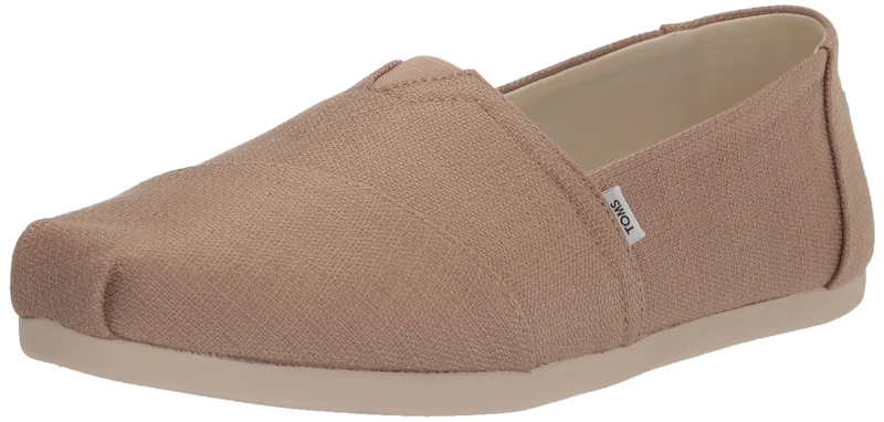 TOMS Women's Refibra Tencel Textured Woven Alpargata Espadrille, Oatmeal - Image 1