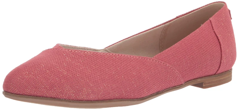 TOMS Women's Jutti Neat Ballet Flat, Faded Rose Metallic, 9 UK