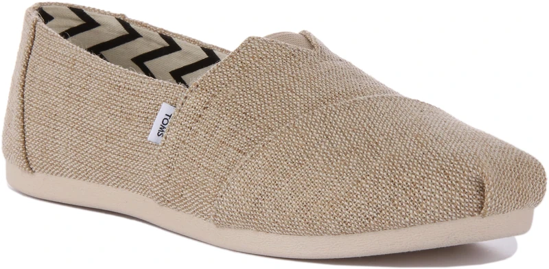 TOMS Women's Eco-Friendly Heritage Canvas Shoes - Sustainable Style with Recycled Materials, Durable & Comfortable Design Natural