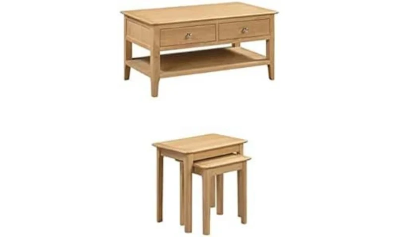 Julian Bowen Cotswold Coffee Table and Nest Of Tables Bundle