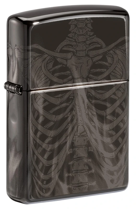 ZIPPO - Skeleton X-Ray - Photo Image, High Polish Black - Sturmfeuerzeug, nachfüllbar, in hochwertiger Geschenkebox