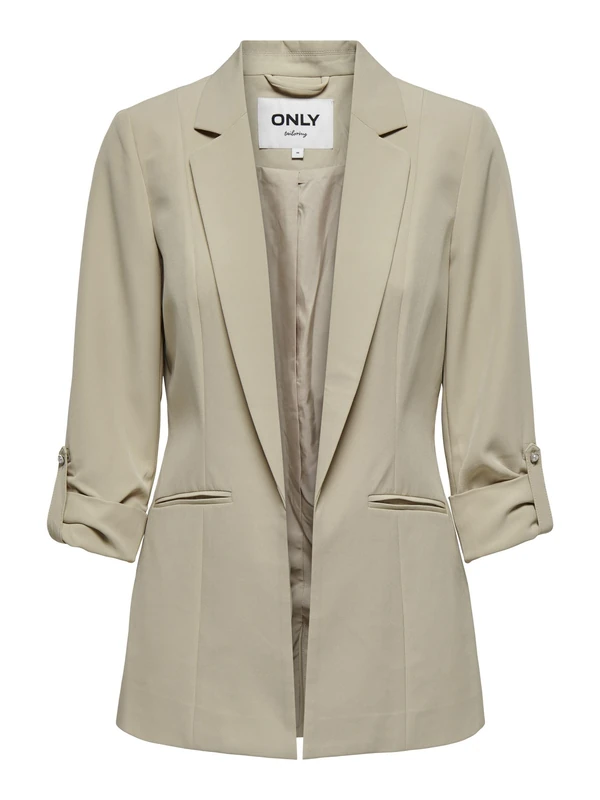ONLY Women's Onlkayle-orleen 3/4 Blazer TLR Noos, Oxford Tan, 12