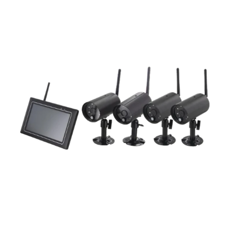 CHACON 4 x Wireless Cameras with IP Touch Screen