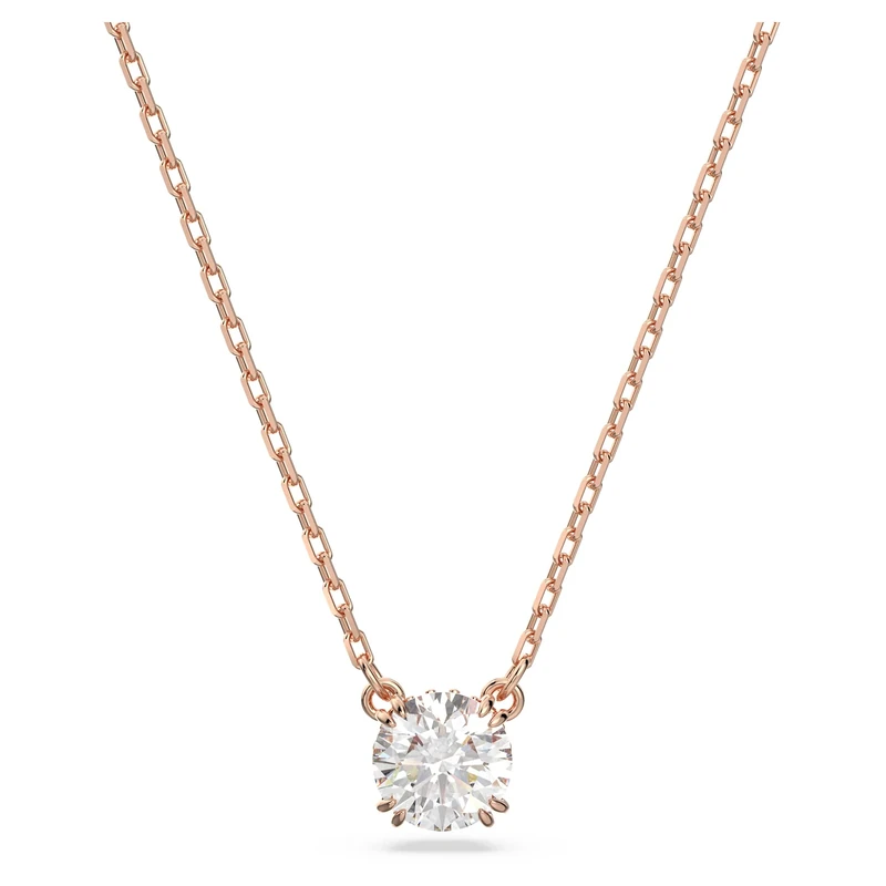 Swarovski Constella Pendant, White Round Cut, Octagon Cut and Pavé Crystals in a Rose Gold Tone Plated Setting, from the Constella Collection