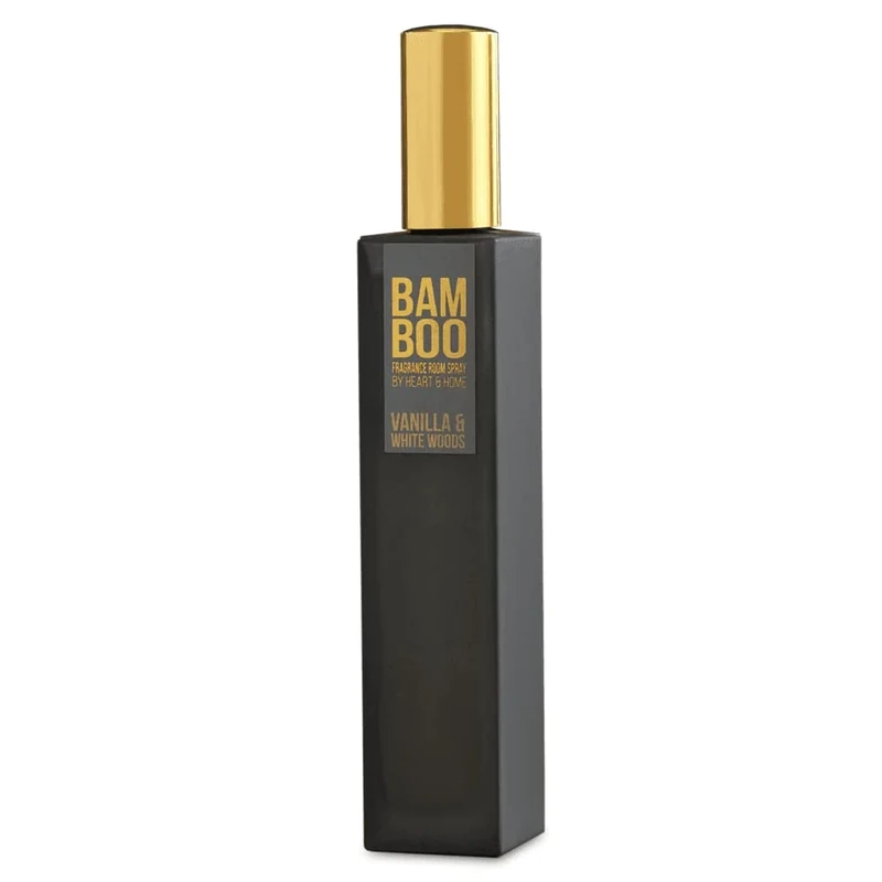 Heart & Home Vanilla & White Woods Bamboo Fragrance Spray - Image 1