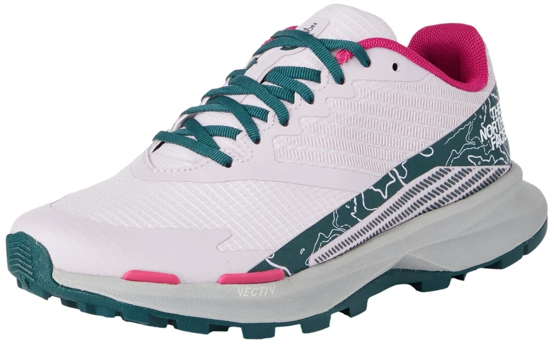 The North Face Vectiv Walking Shoe Ponderosa Green Valley Topo Print/Lavender Fog 6