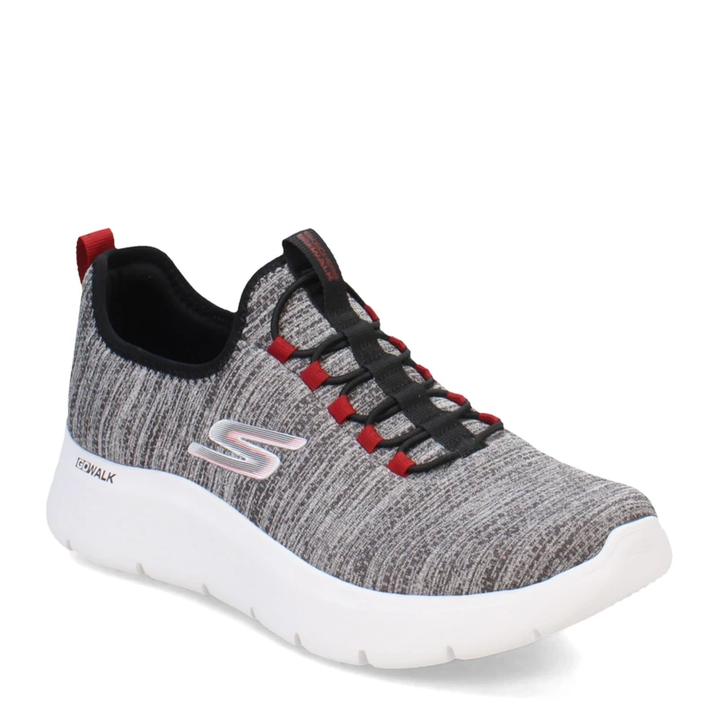 Skechers Men's Gowalk Flex-Athletic Slip-On Casual Walking Shoes with Air Cooled Foam Sneakers, White/Black 2, 13 - Image 1