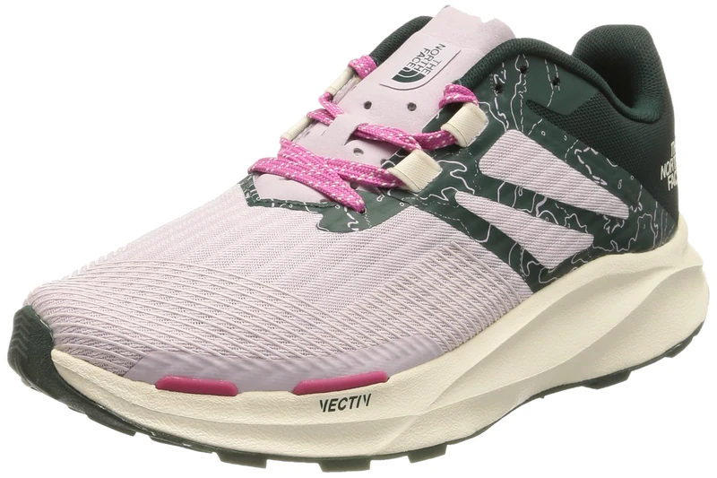 The North Face Women's Vectiv Eminus Walking Shoe, Ponderosa Green Valley Topo Print Lavender Fog, 43.5 EU