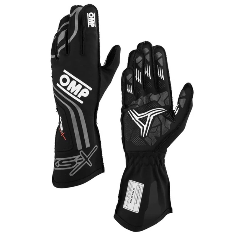 Ompracing Omp Kart Gloves Ks-X FIA 8877-2022 Black, Size XXS