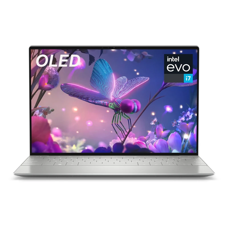 Dell XPS 13 Plus 9320 Laptop, 12th Gen Intel Evo Core i7-1260P, 13.4 Inch OLED 3.5 K Touchscreen, 16GB RAM, 512GB SSD, Backlit Keyboard, Fingerprint Reader, Win 11H (Silver)