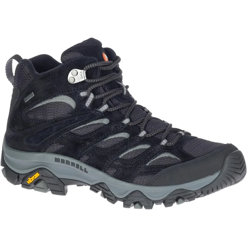 Merrell Men's Moab 3 Mid GTX Hiking Shoe, Black/Grey, 12.5 UK