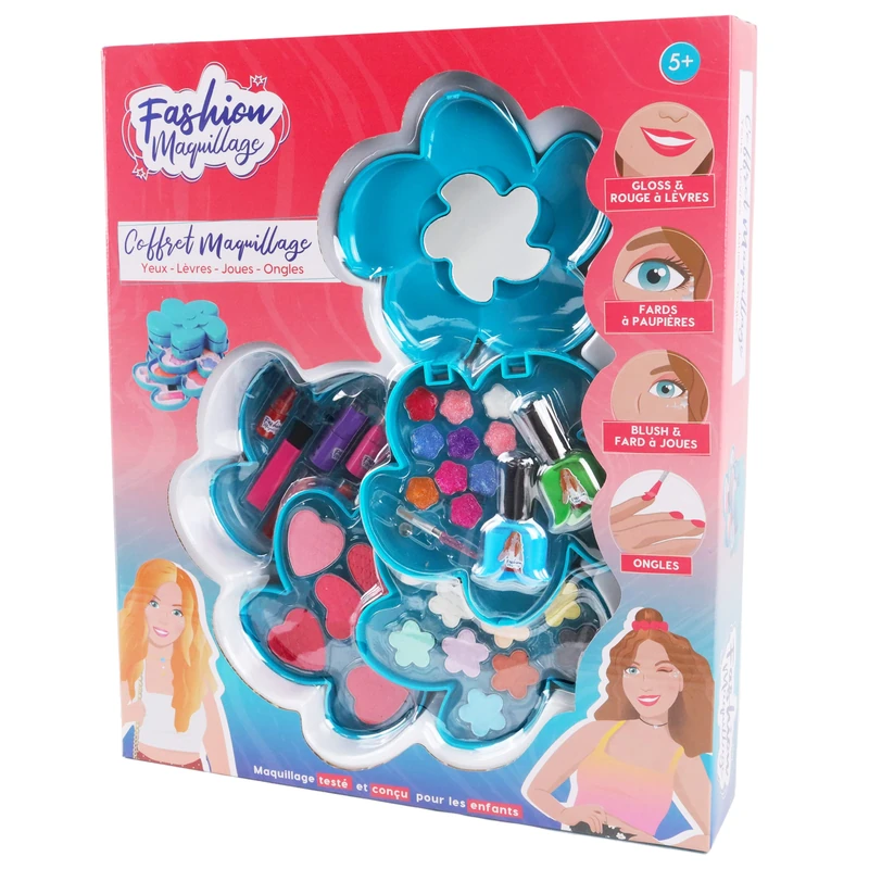 FASHION MAQUILLAGE 258003 4-Tier Make-Up Box in Flower Shape 30 cm Multi-Coloured 5 Years