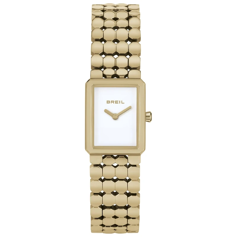 Breil Watch Collection Motif Dial Analogue Movement Only Time – 2H Quartz and Steel Bracelet for Women, Gold, Standard Size, Bracelet