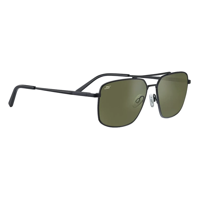 Serengeti Aitkin Matte Black Sunglasses - Saturn Polarized - Image 1