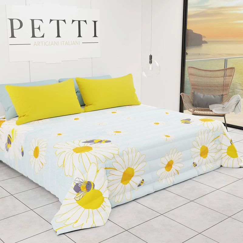 PETTI Italian Artigiani Double Spring Summer Quilt - Botanic 02
