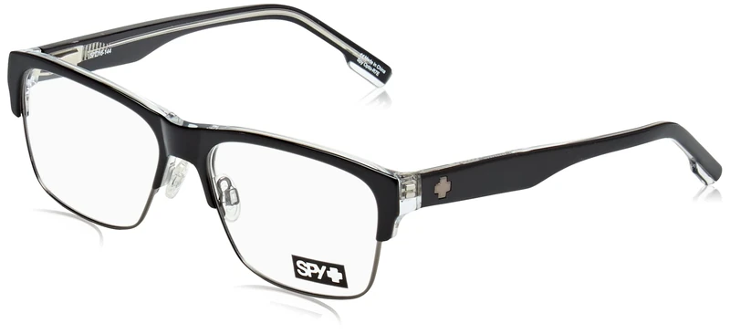 Spy Brody 5050 57 Glasses, Black Clear Gunmetal, Unisex Adult