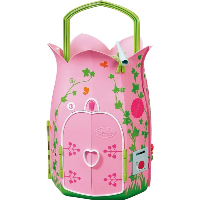 BABY born Storybook Cottage 833803 - Accessories for 18cm Storybook Dolls For Toddlers - Includes Table, Fireplace, Lounge Seat & Telescope - Suitable from 3 Years