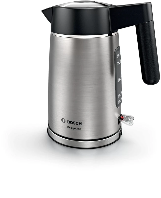 Bosch DesignLine TWK5P480GB Stainless Steel Cordless Kettle,1.7 Litres, 3000W - Stainless Steel
