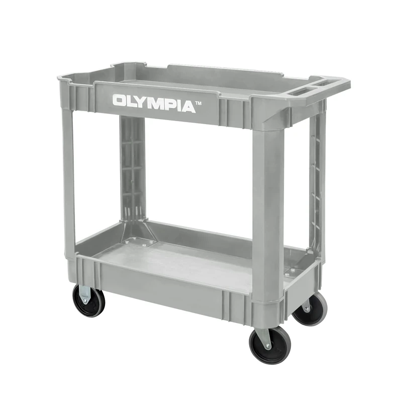 Olympia Tools Heavy Duty Utility Cart, Gray, 33.9x17.3x32